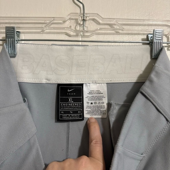 Nike Teams XL Grey Baseball Athletic Performance Pants BQ6345-052 - Picture 6 of 6